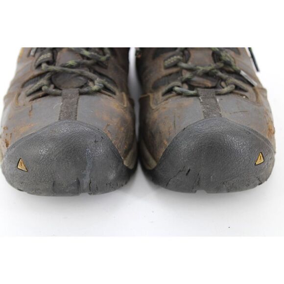 KEEN Detroit XT Mid Brown Leather Lace Up Steel Toe Waterproof Boots Men’s 10.5D - Picture 5 of 10
